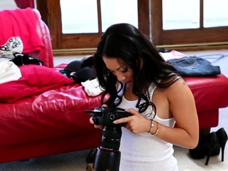 An asian mannequin facesitting massive tits lesbian photographer