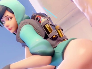 Animated Nude Babes Sucks and Rides on a Big Large Dick