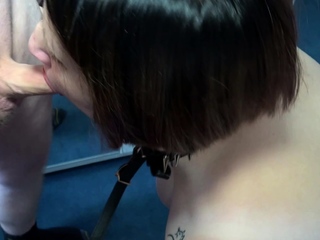 german slave lady should fuck a consumer and lick creampie