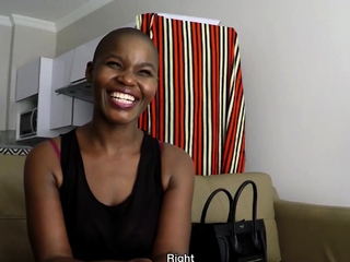 Beautiful shaved head mannequin deep throats producers fats cock