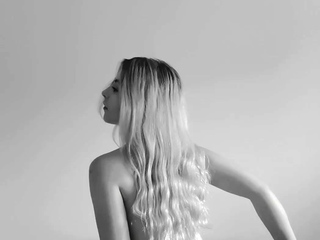 Sexy Blonde Tgurl exhibits off her large ass then masturbate