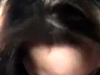 Mature brunette newbie giving an important POV blowjob