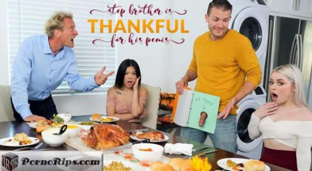 Thankful For His Penis  Haley Spades & Lulu Chu