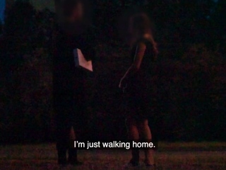 Busty pickedup euro babe riding cock in this public van