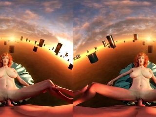 Candy 3D VR pov busty redhead