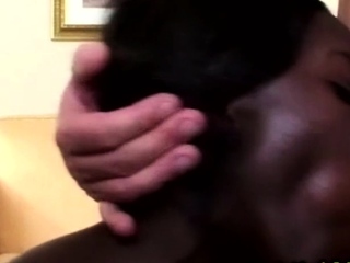 Lanky African Devours Three White Dicks