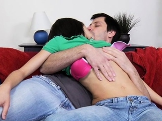 Lovable young darling Simone gets her slit torn apart