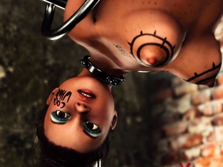 Masked man fucks difficult two cuffed college girls in basement