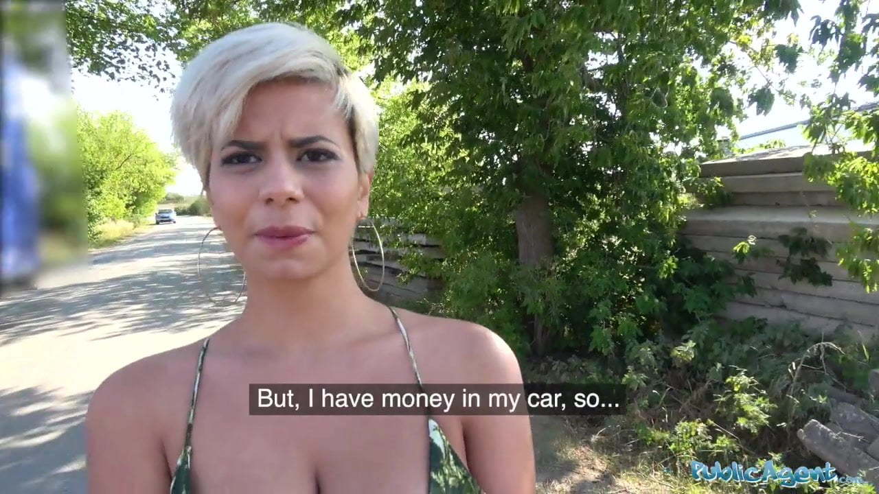 Public Agent Busty loopy MILF in scorching sloppy blowjob