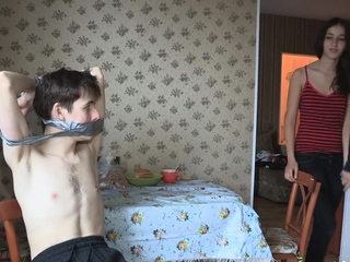 Pungent brunette girlfriend Dusya can not get sufficient of sex