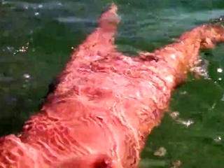 Swimming naked