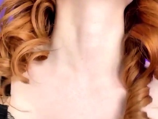 Huge boob brunette masturbates on webcam