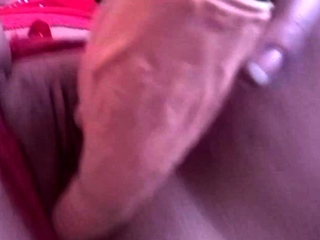 brunette milf masturbating with dildo and fucking