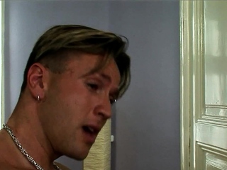 BTS Threesome Anal and DP Sex with Skinny Teen Gitta Blond