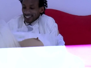 Busty granny bride rides