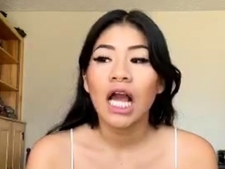 Chubby Brunette Major Boobs Dildo Masturbation