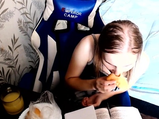 Cute curly brunette solo webcam masturbation