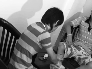 Fetish twink gets facial