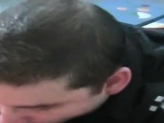 German bear gets face jizzed just after sucking in threeway