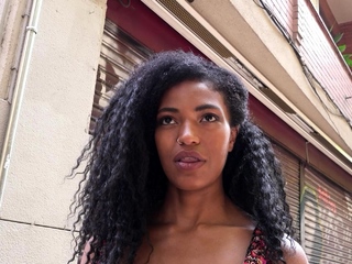 GERMAN SCOUT – Large SAGGY TITS EBONY TINA FIRE PICKUP AND SEX