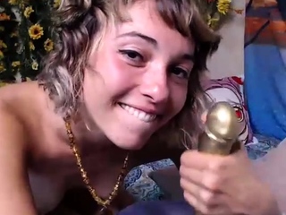 Hot amateur naked teen toys her pussy