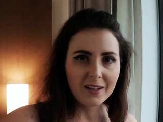 Hot POV homemade blowjob with brunette girlfriend