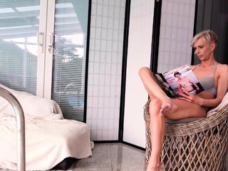 MATURE4K. A wet weekend with granny