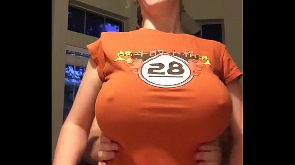 nerd with huge tits orange shirt