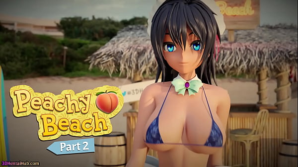Peachy Beach Pt two, 3D Hentai Bikini Maid, Hibiki, gets fucked in the mouth, amongst major tits and tight pussy!