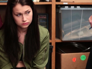 Shy teen thief reluctantly fucking a cop