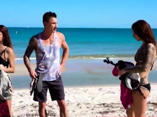 Tiny young teen and share dick Excited youthful vacationers Fe