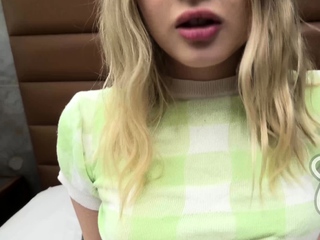 This blonde teen cocksucker stars in this casting porn