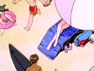 Young man tends to make enjoy with surfer girl