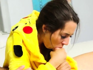 Huge booty brunette anal 1st time Poke Man Go!