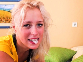 Blonde College Girl Gets Superior Grades