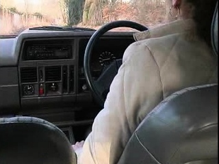 Busty Czech amateur fucks outside in public