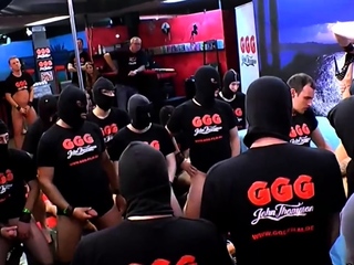 Busty czech billie star loves cums in gangbang