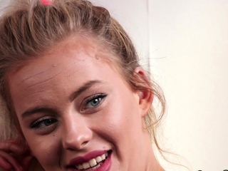 CFNM loser spanked  by handjob whores