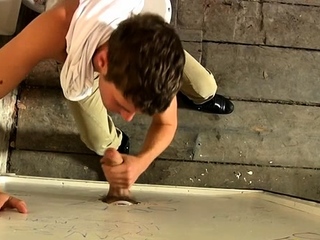 Chic homo in a bondage scene