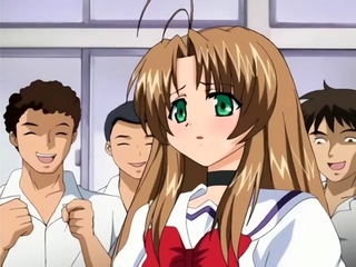 Hentai chick enjoys anal sex at the health club