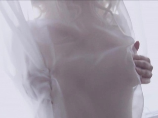 Inviting blonde bombshell is sitting on her major sex-toy