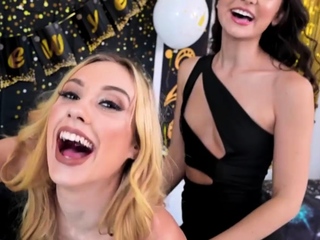 Jazmin and Liz tag teamed stepdad Brock