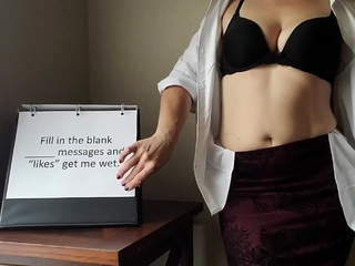 Katie amateur brunette girl toying pussy with a vibrator