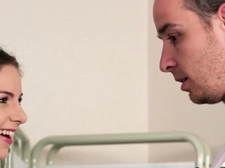 Naughty brit nurses tugging on dick