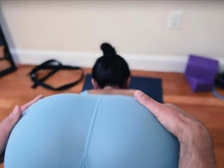 POV pounding of Asian fitness babe in lockdown