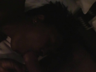 Actual Ebony Amateur in Interracial POV