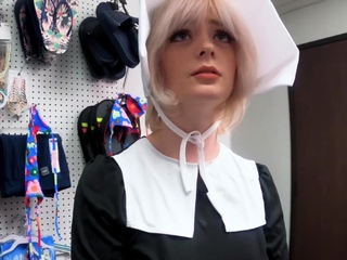 Attractive Amish Thief fucked difficult by the pervert safety officer