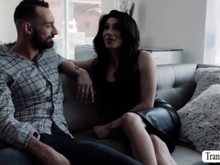 Skinny shemale gets her ass fucked by her boyfriends bigcock