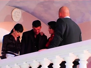 Sweethearts in heats pose while generating out in hot scenes