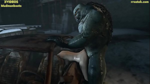 Zoe Baker fucked in a rusty car or truck by Monster